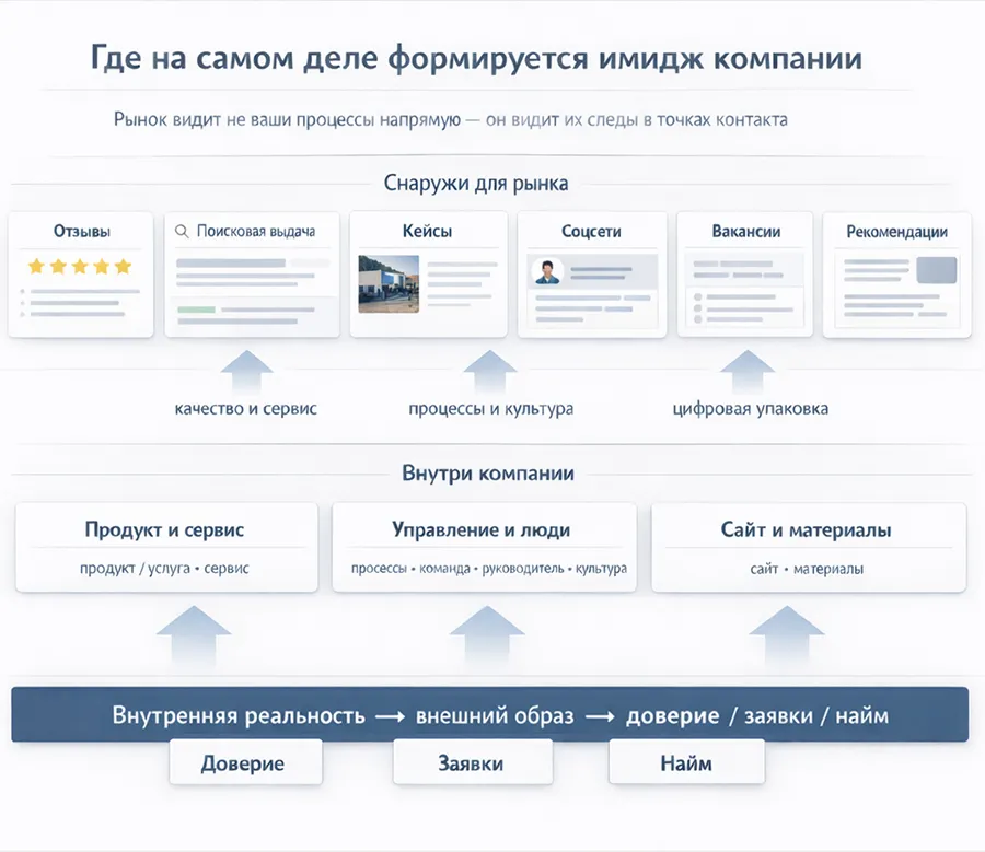 Что влияет на формирование имиджа компании